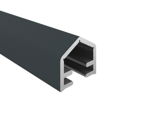 Alu Abdeckleiste 15x17mm x  200cm - Anthrazitgrau