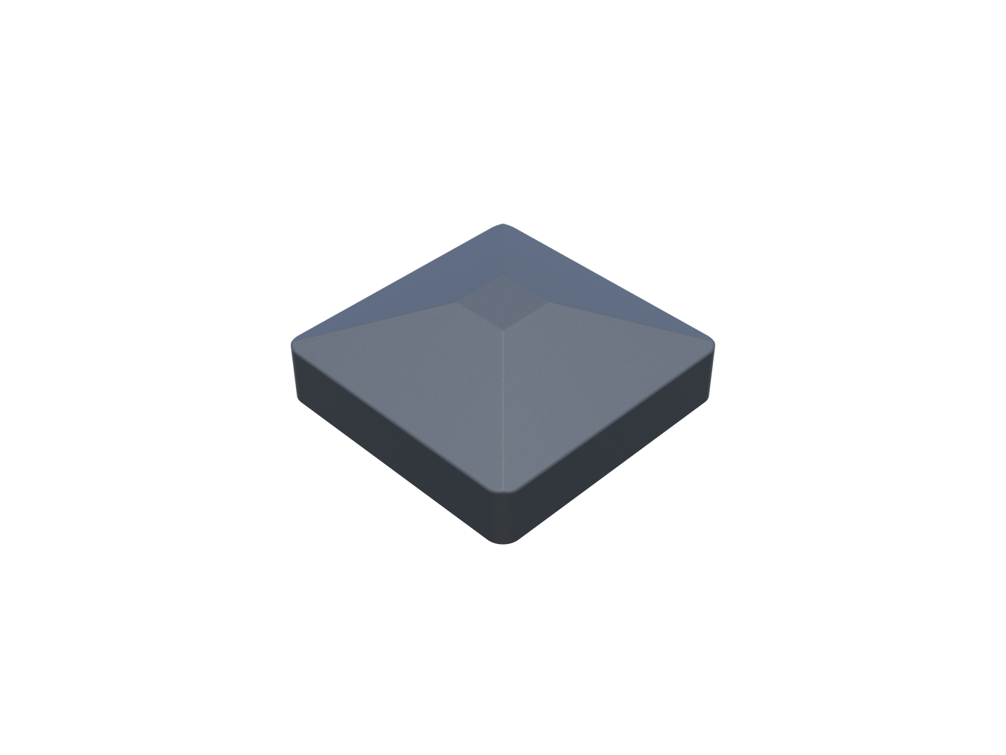 Alu Pfostenkappe Pyramide 70x70mm - Anthrazitgrau