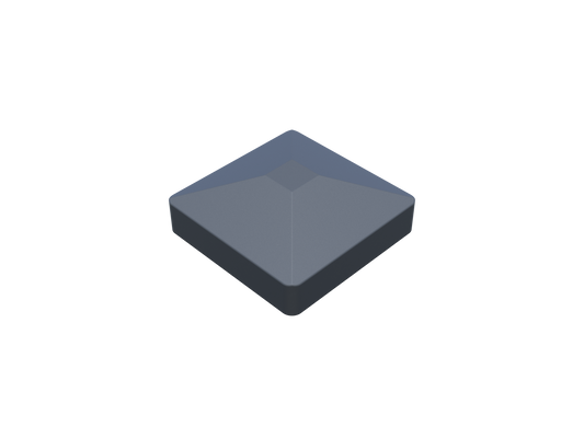 Alu Pfostenkappe Pyramide 70x70mm - Anthrazitgrau