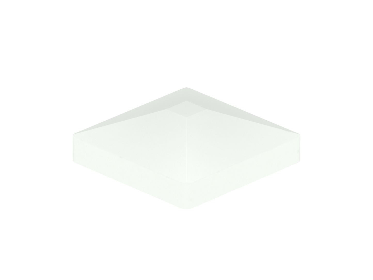 Pyramide 87x87mm Weiß