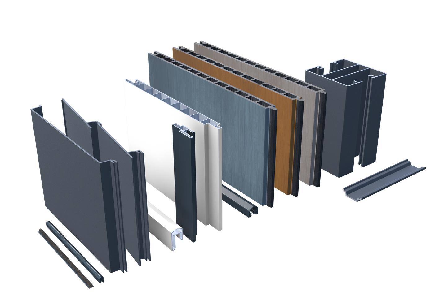 Musterbox für alle Sichtschutzzaun Füllungen (WPC, PVC und Aluminium)