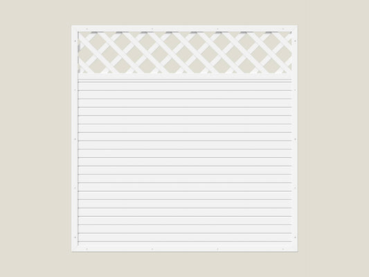 PVC Kombi-Element rechteckig 180x180cm - Weiß