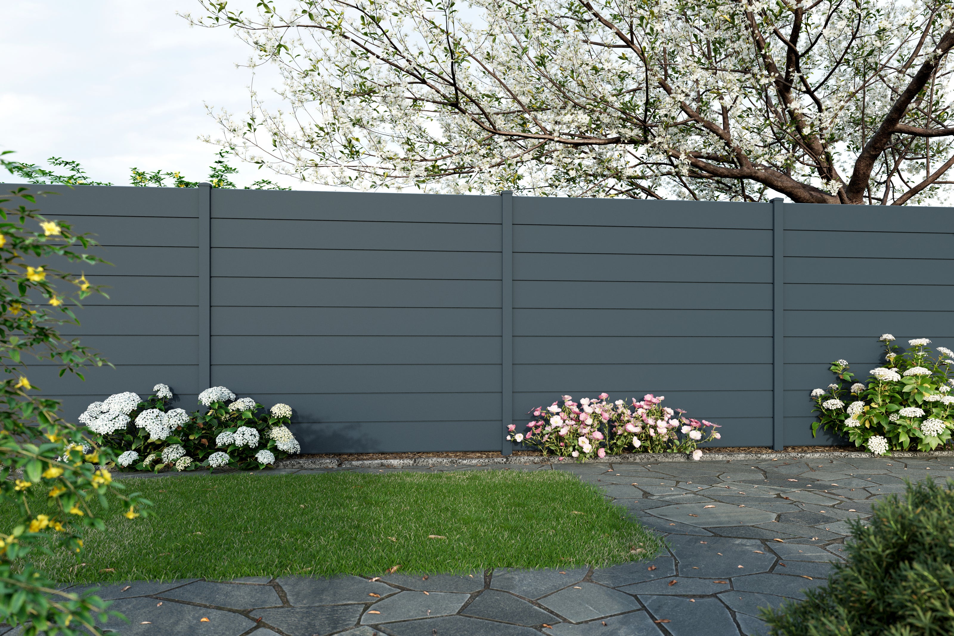 ALU Sichtschutzzaun Garten