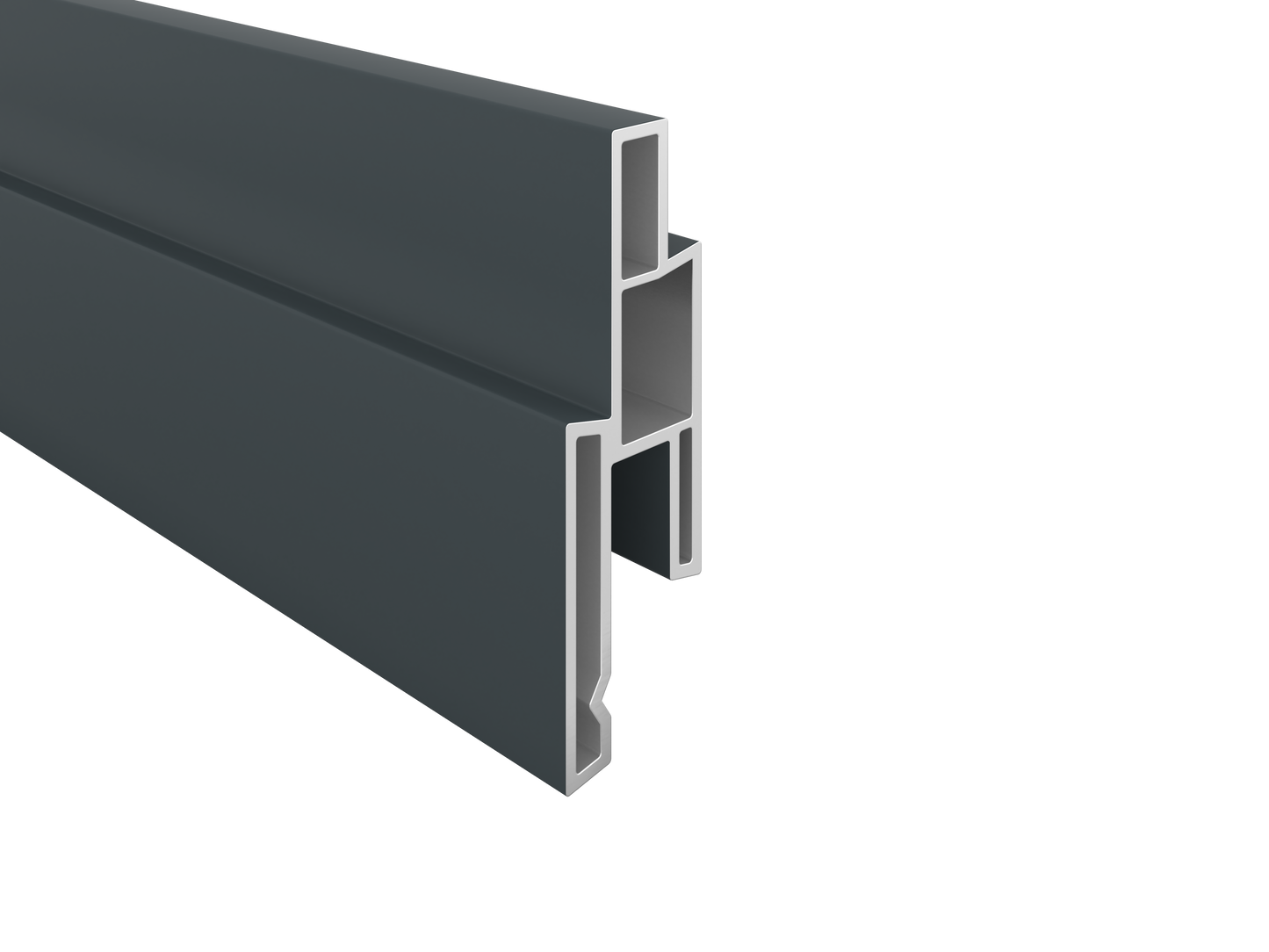 PVC-Nutprofil 25 x 14mm x 176cm