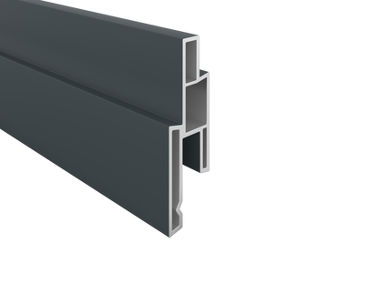 PVC Designprofil 25x14mm x 176cm - Anthrazitgrau