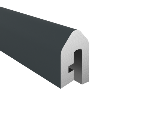 Alu-Abdeckleiste 10 x 6mm x 200cm - Anthrazitgrau